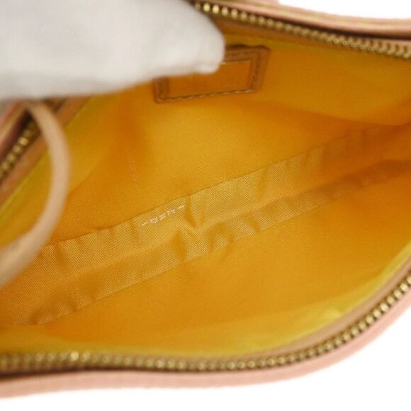 Fendi Pink Canvas Zucchino Handbag 8BR041-028 136126 - Picture 8 of 15